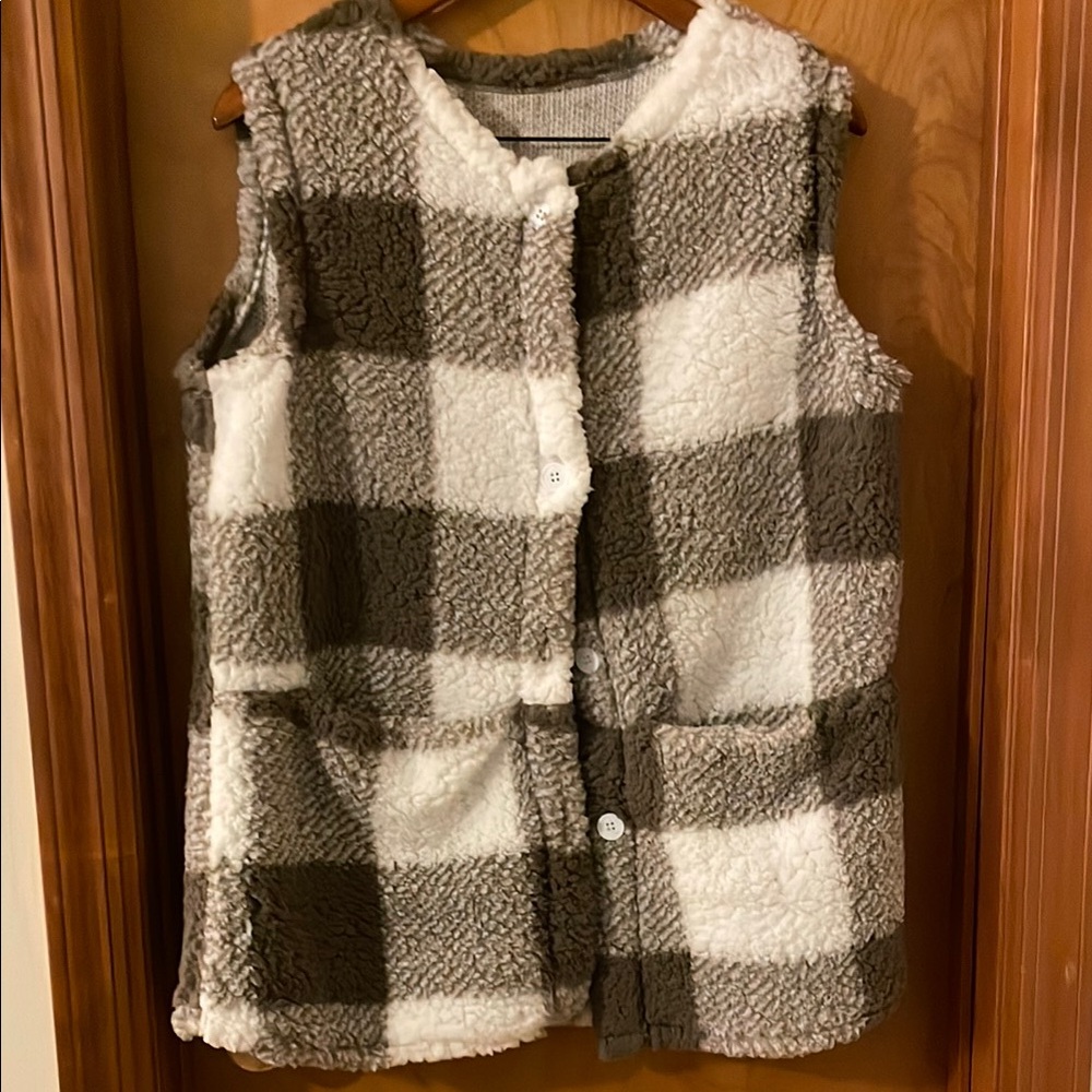 Cozy Checkered Vest